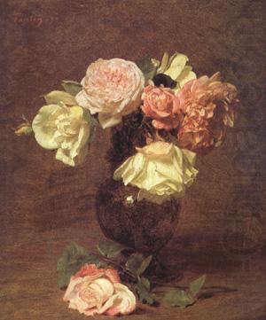 White and Pink Roses (nn03), Henri Fantin-Latour